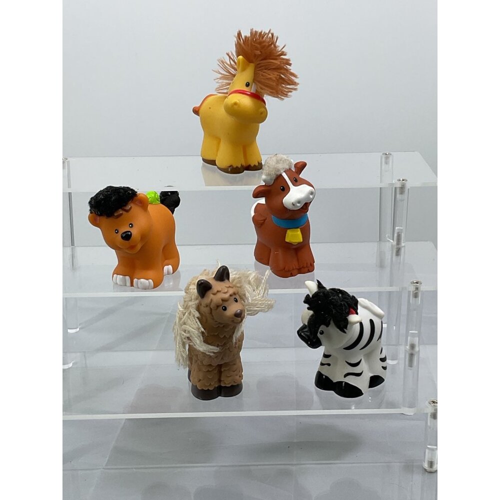 Funny Fisher Price Little People Touch and Feel Zoo Animal Collectible Set 5